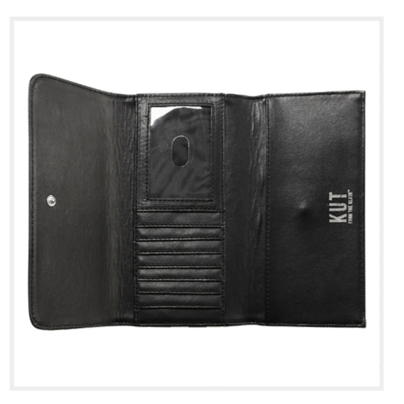 Kut From The Kloth Striped Black and White Wallet - Picture 3 of 6